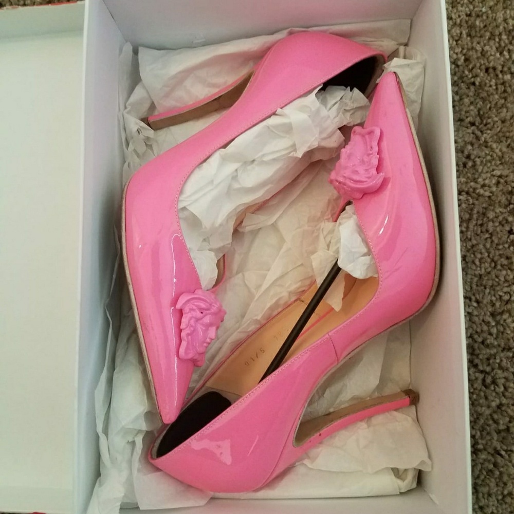 Pink Versace Pumps